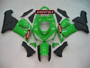 Kawasaki ZX6R Green/Matte Black Fairings