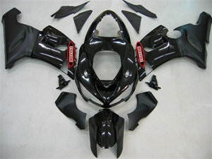 Kawasaki ZX6R Gloss/Matte Black Fairings