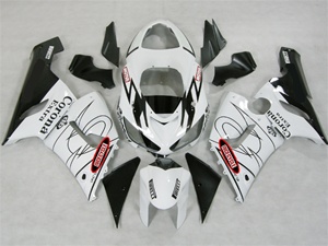 Kawasaki ZX6R White/Black Corona Fairings