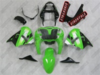 Kawasaki ZX9R Green/White Fairings