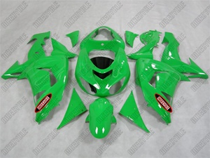 Kawasaki ZX10R Green Flame on Green Fairings