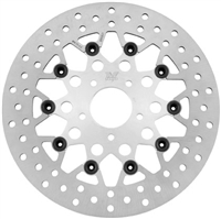 FXDWG Dyna Wide Glide Front Floating Mesh Silver Rotor