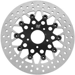 FXST Softail Standard Front Floating Mesh Black Rotor