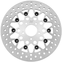 FXDWGI Dyna Wide Glide Front Floating Mesh Silver Rotor