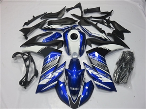 Yamaha YZF-R3 Blue/Silver Racing Fairing