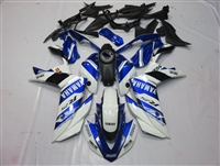 Yamaha YZF-R3 Blue/White Racing Fairing