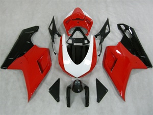 Ducati 1198 1098 848 Evo Black/Red/White Fairings