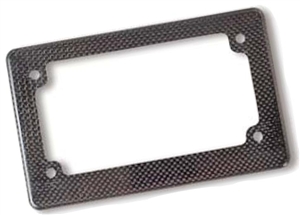 Carbon Fiber Molded License Plate Frame W/ Rolled Edges