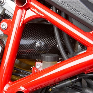 Ducati 848 1098 1198 Carbon Fiber Upper Exhaust Cover