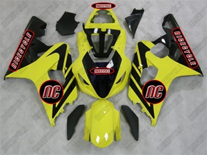 Yellow/Black Suzuki GSX-R 600 750 Fairings