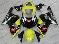 Yellow/Black Suzuki GSX-R 600 750 Fairings