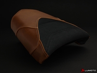 BMW R NineT Vintage Brown/Black Suede Seat Cover