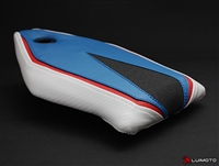BMW S1000RR Blue/Pearl White Seat Cover
