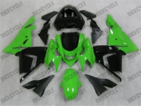 Kawasaki ZX10R Black on Green Fairings