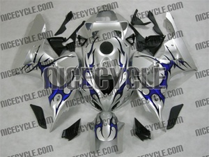 Honda CBR1000RR Silver/Tribal Blue Fairings