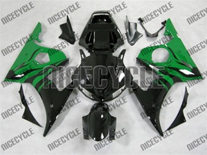 Yamaha YZF-R6 Green Flame Fairings