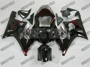 Black/Maroon Suzuki GSX-R 600 750 Fairings