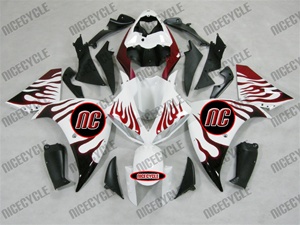 Yamaha YZF-R1 White Flames Fairings