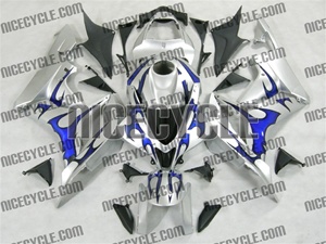 Honda CBR600RR Metallic Blue Tribal Fairings