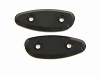 Suzuki Mirror Caps Anodized Black. (product code# A2802B)