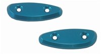 Suzuki Mirror Caps Anodized Blue. (product code# A2802BU)
