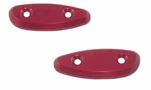 Suzuki Mirror Caps Anodized Red. (product code# A2802R)