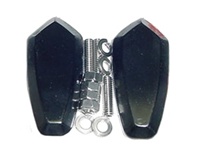 Yamaha Mirror Caps Anodized Black (product code# A2840B)