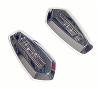 Yamaha Mirror Caps Polished and Engraved with LRC (product code# A2840LRC)