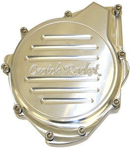 "Crotch Rocket" Engraved Stator Cover fits Hayabusa models (99-Present) (product code #A2850CR)
