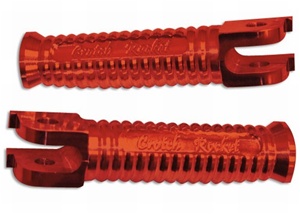 Front Foot Peg Set Anodized Red for Most Honda Models (product code #A2865R)