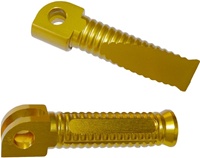 Front Foot Peg Set Anodized Gold for Suzuki 600/750/1000 - ('00-'17) Models (product code #A2868G)