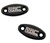Mirror Caps Anodized Black and Engraved "LRC" fits Honda CBR models.  (product code# A2924BLLRC)