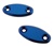 Mirror Caps Anodized Blue and Blank fits Honda CBR models.  (product code# A2924BU)