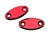 Mirror Caps Anodized Red fits Honda CBR models.  (product code# A2924R)