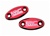 Mirror Caps Anodized Red and Engraved "LRC" fits Honda CBR models.  (product code# A2924RLRC)