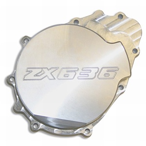 Kawasaki ZX636 Billet Stator Cover "Engraved" 03-04 (Product Code #A2927)