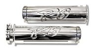 R6 (99-02) Polished & Engraved Straight Grips  (product code# A2946)