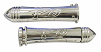 R6 (99-02) Polished & Engraved Curved In Grips With Pointed Ends (product code# A2955P)