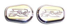 Kawasaki ZX12 Turn Signal Caps Polished and Engraved (product code# A2977)