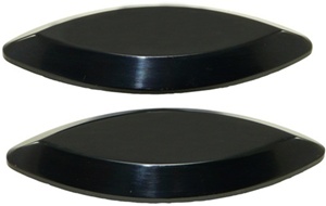 Kawasaki ZX12 Mirror Caps Anodized Black (product code# A2985B)