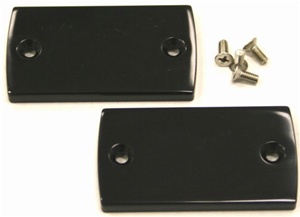 Hayabusa Master Cylinder Cap Set. ANODIZED BLACK (Product Code #A3002AB)