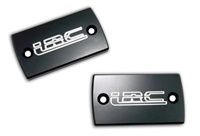 Hayabusa Master Cylinder Cap Set. Engraved with "LRC" and ANODIZED BLACK (Product Code #A3002ABLRC)