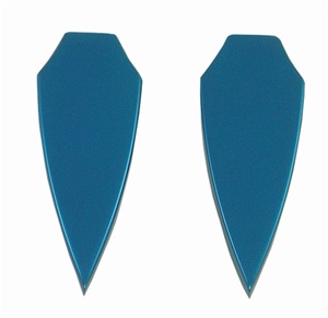 Anodized Blue Mirror Caps GSXR1000 (05-08), GSXR 600/750 (06-10) (product code #A3014BU)