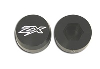 ZX6R (07-08), ZX10 (06-11) & ZX14 (06-11), GSXR 600/750 (06-11), GSXR 1000(05-08) & Hayabusa (08-Present) FORK CAPS ANODIZED BLACK BILLET ALUMINUM (product code # A3058AB)