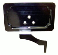 FOOTPEG MOUNT LICENSE PLATE BRACKET (ANODIZED BLACK) (PRODUCT CODE #A3065AB)