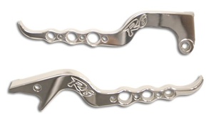 Polished Brake and Clutch Lever Set Billet Aluminum For R6 (99-04) (product code #A3076A3077)