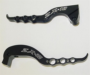 Anodized Black Brake and Clutch Lever Set Billet Aluminum For Kawasaki ZX-10R (06-07) (product code #A3132ABA3126AB)