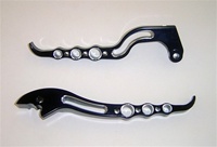 Anodized Black Brake & Clutch Lever Set Billet Aluminum For Honda CBR600RR(03-10)CBR954(02-03) (product code #A3216ABA3219AB)