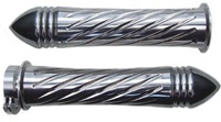 POLISHED SUZUKI GRIPS, SWIRLED, POINTED ENDS (PRODUCT CODE# A3250PR)