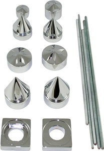 Polished Billet Axle Spiked Dress-Up Kit for Suzuki Hayabusa (99-10) (product code# A3706)